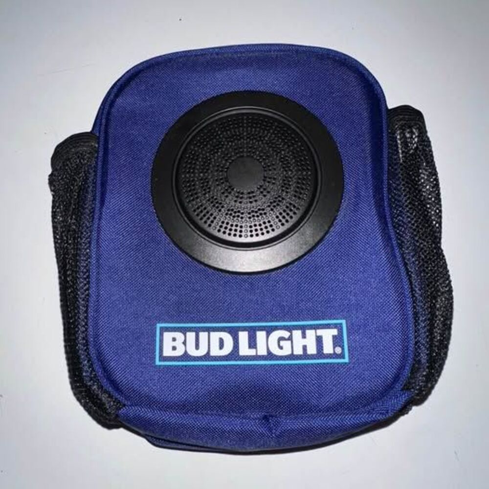 Blue bud light Bag with Speaker